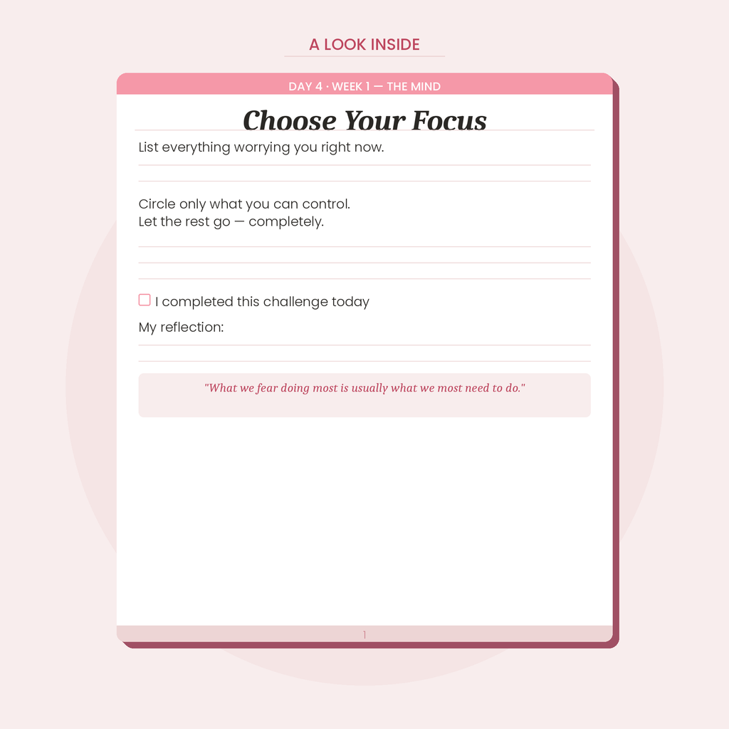 30-Day Stoic Challenge Tracker — Daily Practices for Women