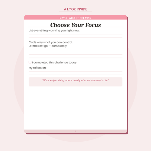 30-Day Stoic Challenge Tracker — Daily Practices for Women