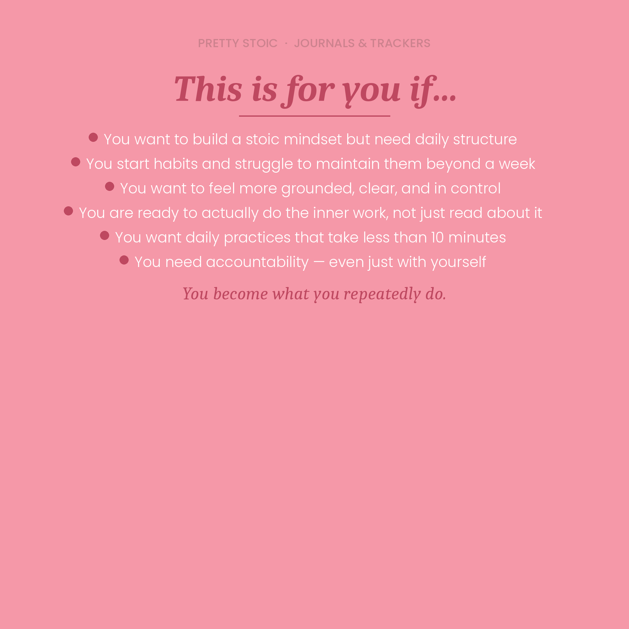 30-Day Stoic Challenge Tracker — Daily Practices for Women