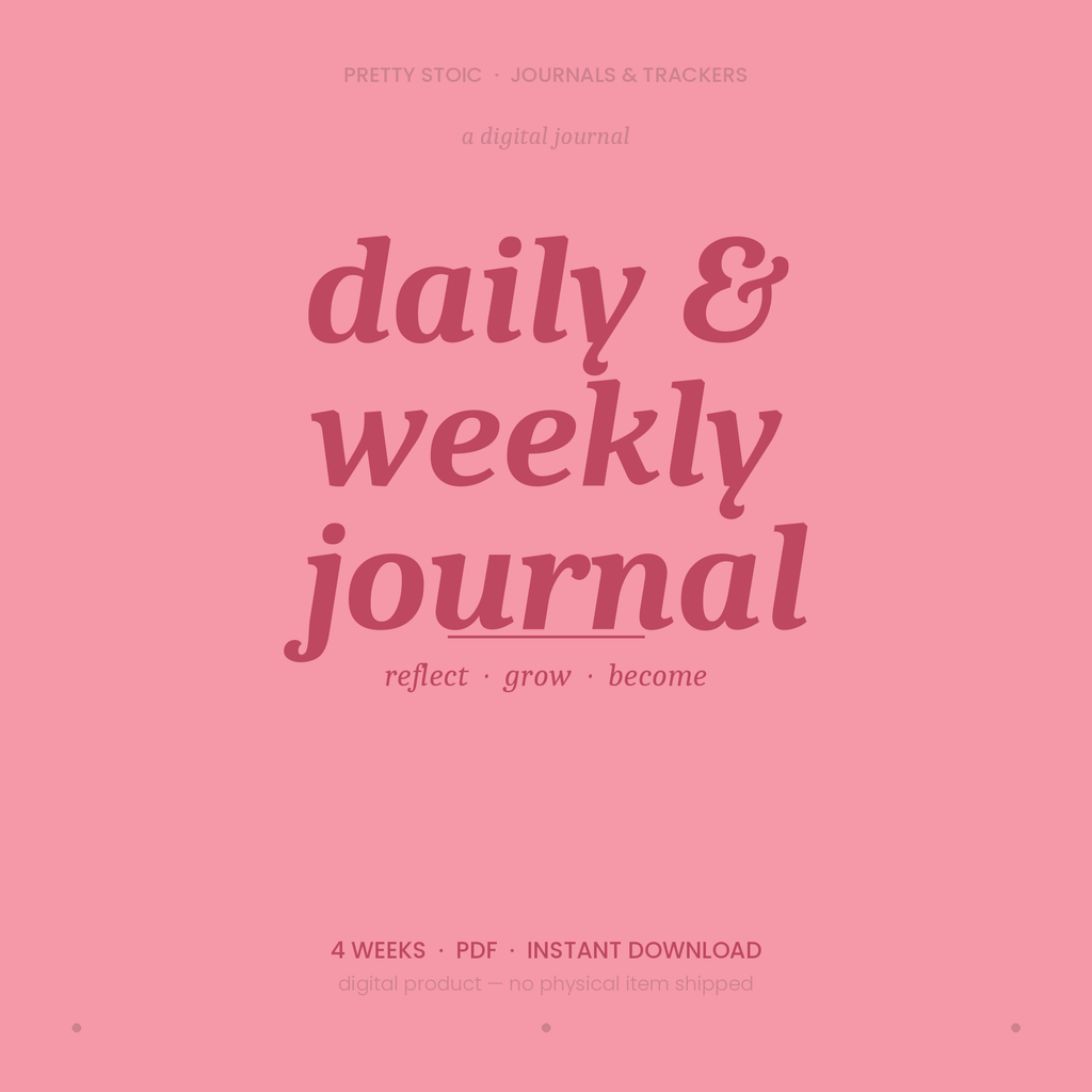 Daily & Weekly Journal — 4-Week Guided Journal for Women