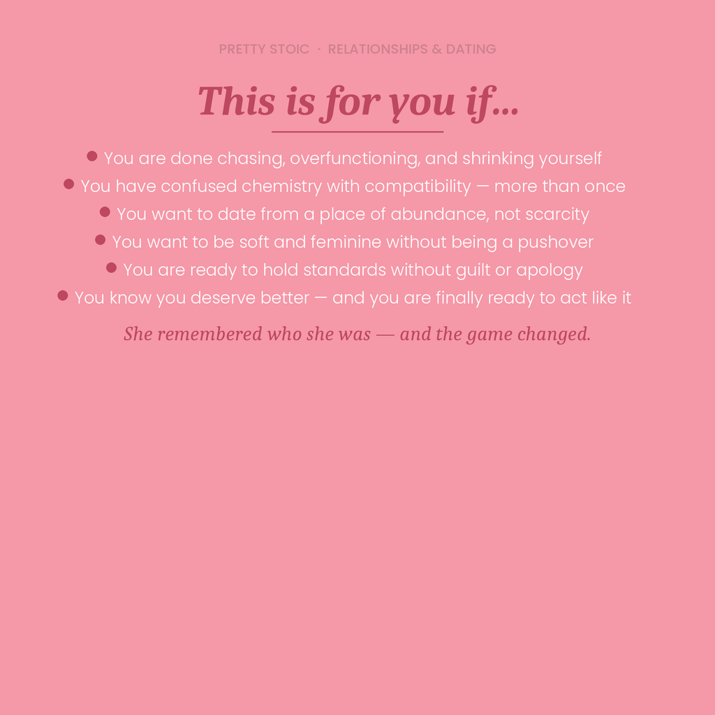 Feminine Dating Guide — Stoicism Applied to Modern Love