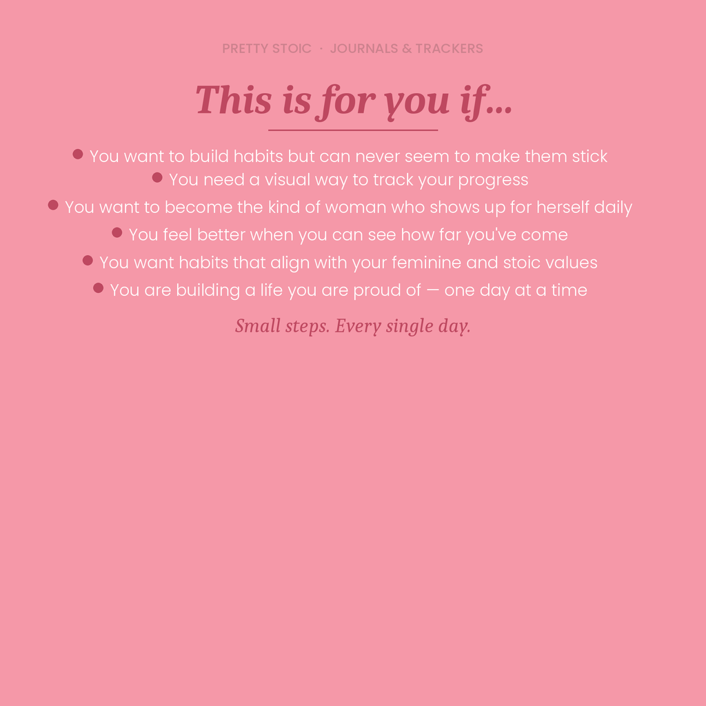Monthly Habit Tracker — Build Better Habits for Women