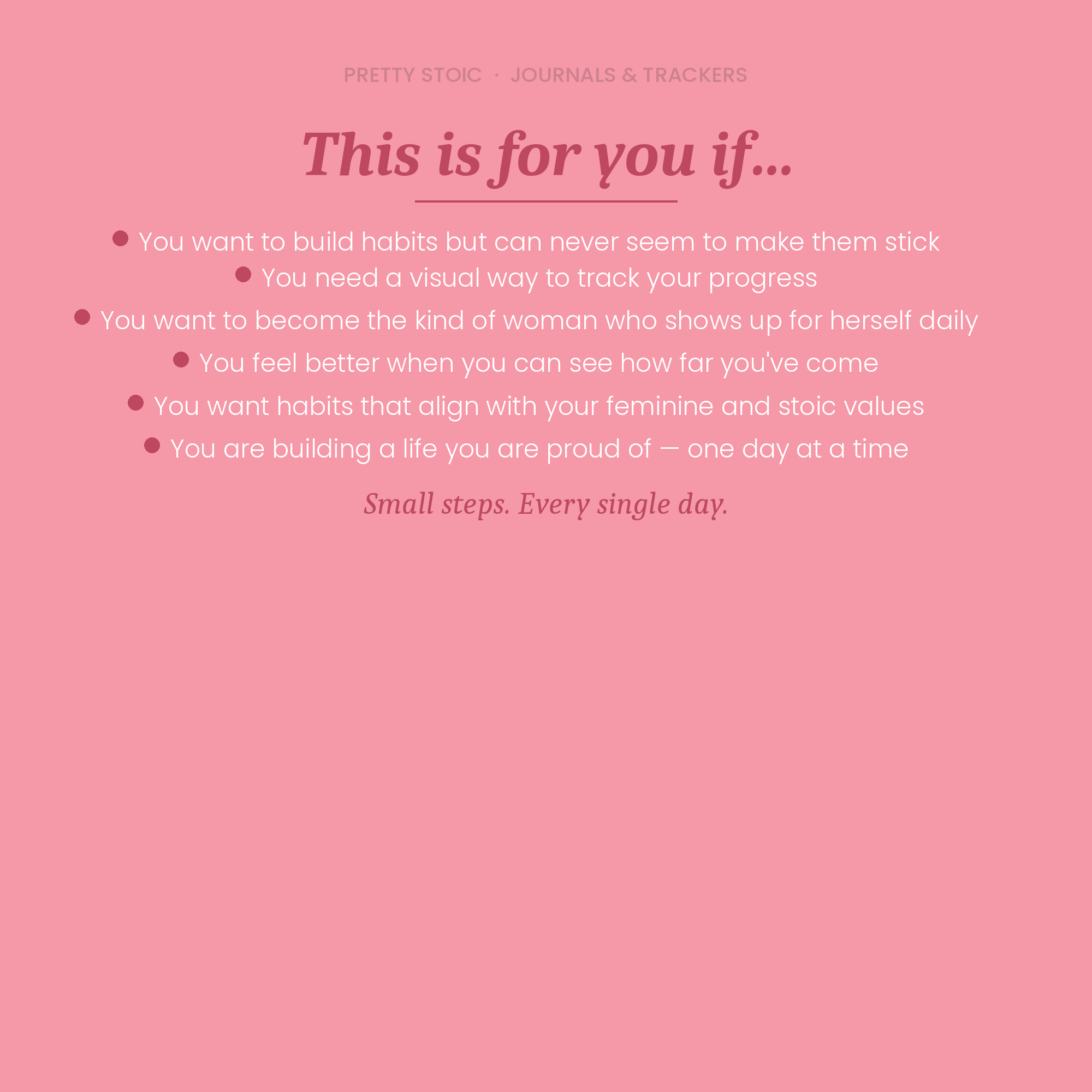 Monthly Habit Tracker — Build Better Habits for Women