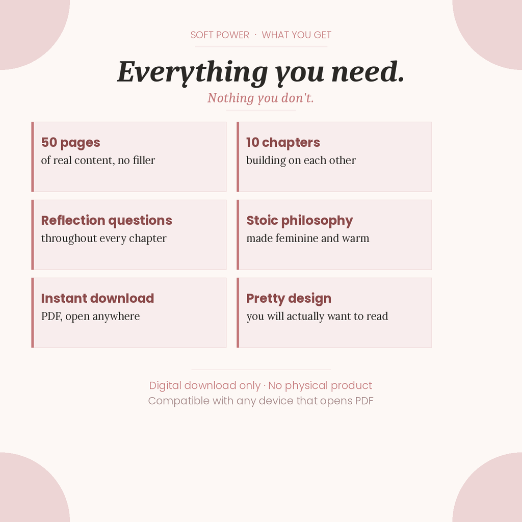 Soft Power — A Woman's Guide to Stoicism, Feminine Energy & Knowing Your Worth