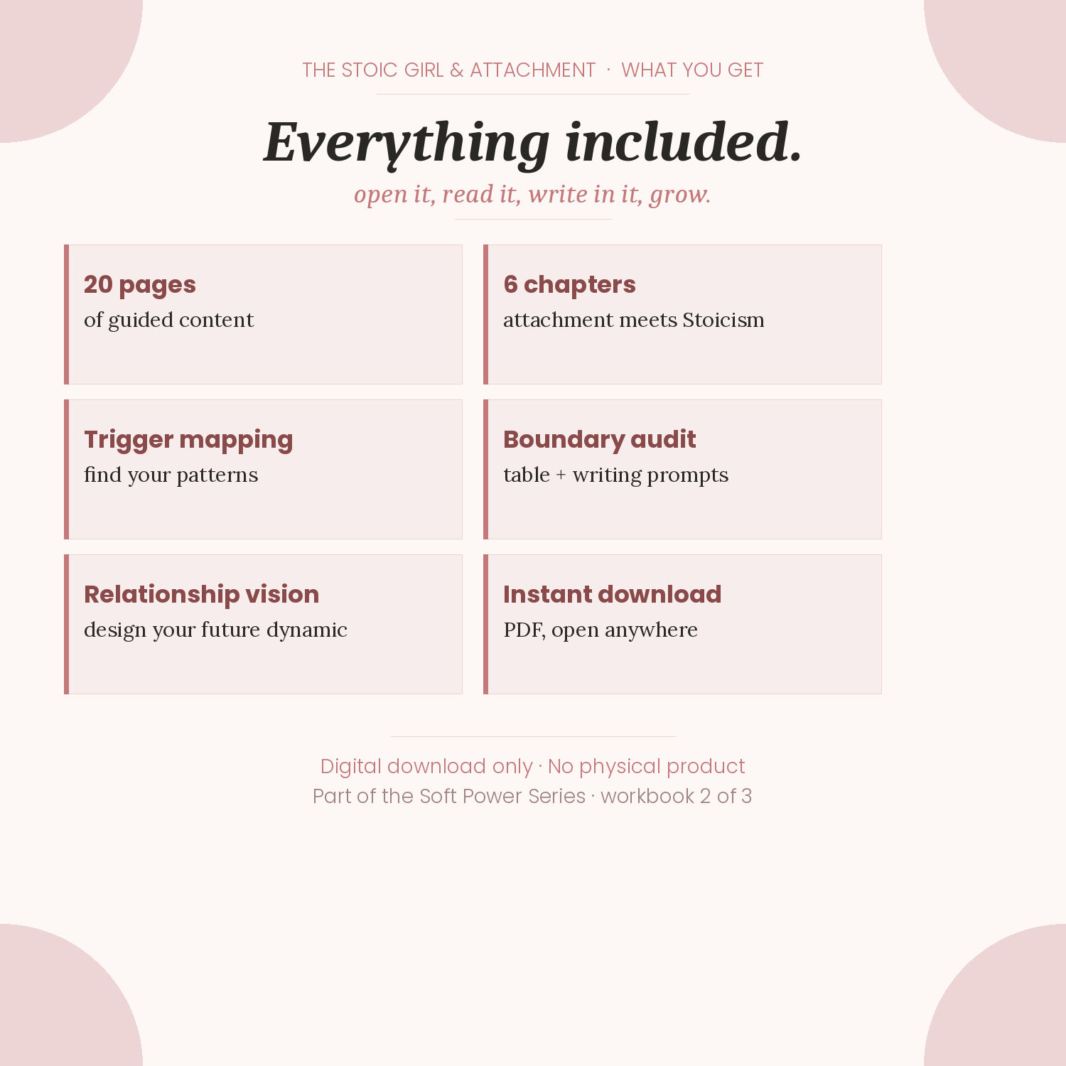 The Stoic Girl & Attachment — Workbook on Emotional Independence & Secure Relationships
